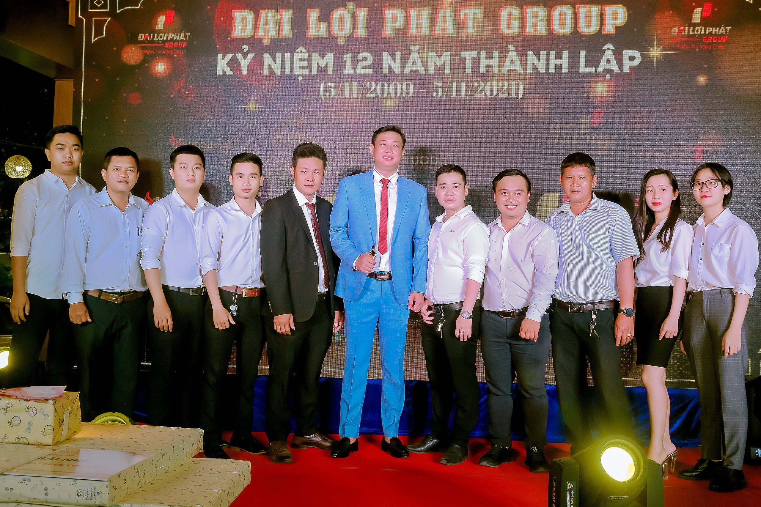 Doanh nhân Nguyễn Thiện Khải xúc động trong Lễ kỷ niệm 12 năm thành lập Công ty Cổ phần Tập đoàn Đại Lợi Phát