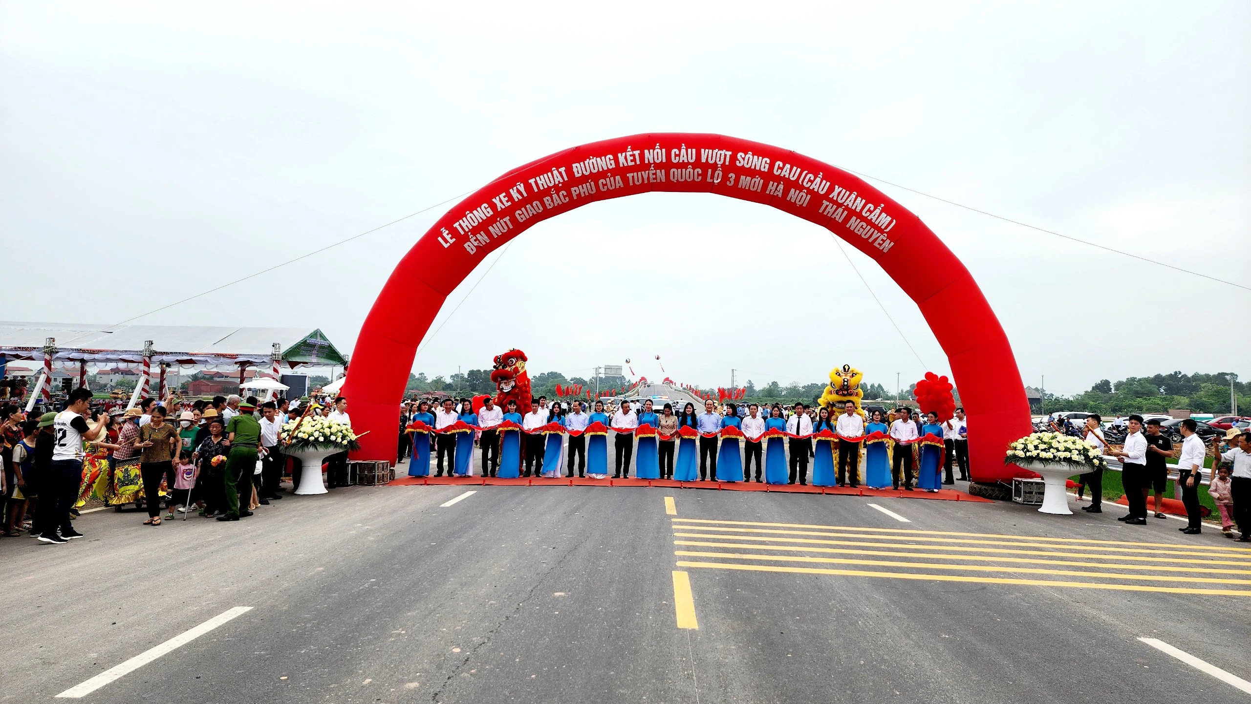 Đường gần 200 tỷ đồng kết nối vùng Hà Nội - Bắc Giang chính thức thông xe