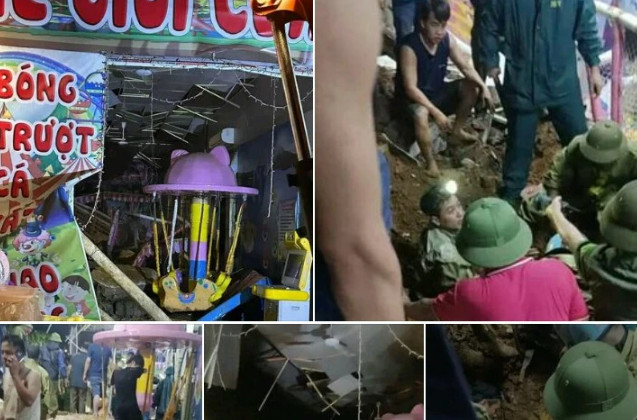 Sập tường trong cơn mưa lớn, 3 trẻ nhỏ tử vong ở Hà Nội