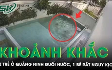 Khoảnh khắc 2 trẻ đuối nước tại khu nghỉ dưỡng ở Quảng Ninh khiến 1 bé tử vong, bé còn lại nguy kịch
