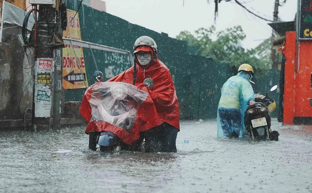 Miền Bắc đón mưa lớn, đề phòng nguy cơ ngập úng