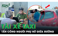 Công an triệu tập tài xế taxi tấn công người phụ nữ giữa đường