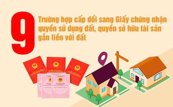 Infographics: 9 trường hợp cấp đổi 