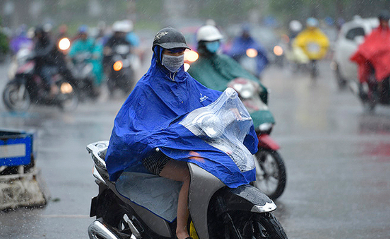 Thời tiết ngày 9/6: Bắc Bộ mưa lớn diện rộng