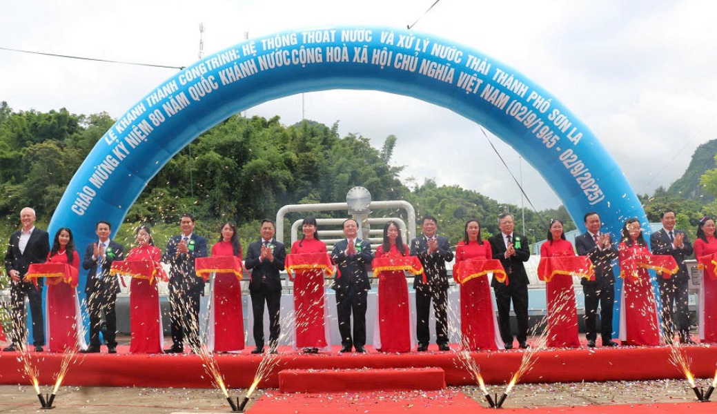 Sơn La: Khánh thành Hệ thống thoát nước và xử lý nước thải hơn 930 tỷ đồng