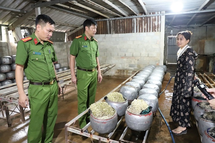 Hà Tĩnh: Phát hiện cơ sở sử dụng chất cấm để sản xuất giá đỗ