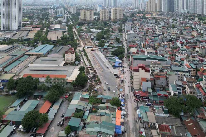 Sắp bàn giao mặt bằng để mở rộng tuyến đường qua 5 phường ở Hà Nội