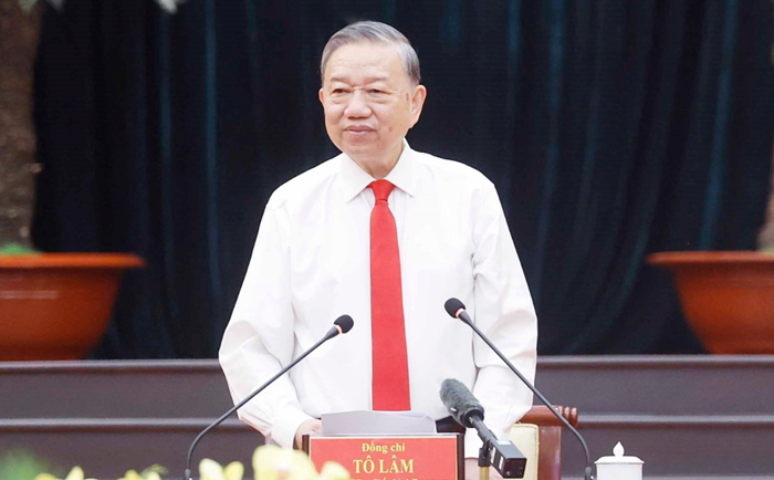 Tổng Bí thư thăm, chúc Tết Đảng bộ, chính quyền và nhân dân TP Hồ Chí Minh