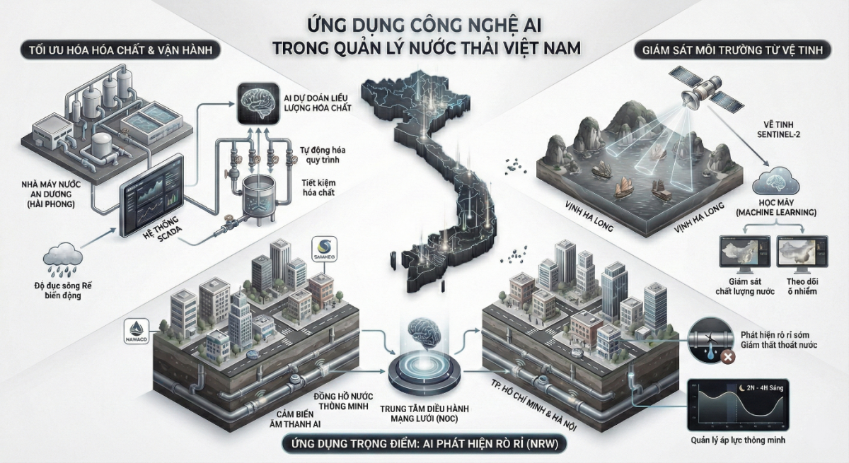 Ứng dụng công nghệ trong quản lý nước thải ở Việt Nam