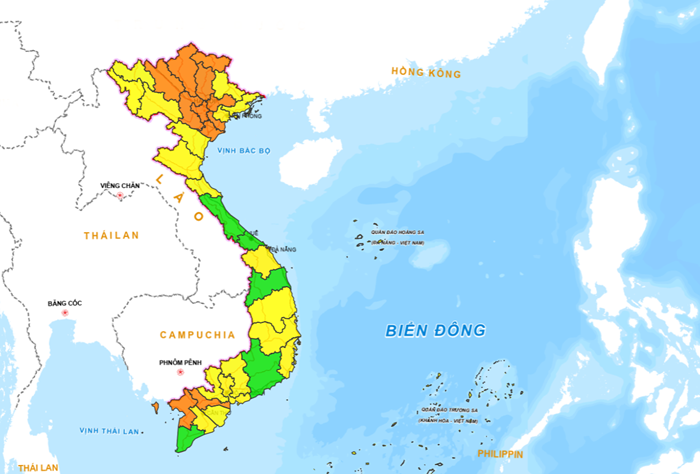 Xếp hạng chất lượng không khí các tỉnh, thành phố trên cả nước (ngày 11/3)