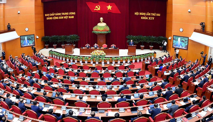 Thông cáo báo chí ngày làm việc thứ nhất Hội nghị Trung ương 2 khoá XIV