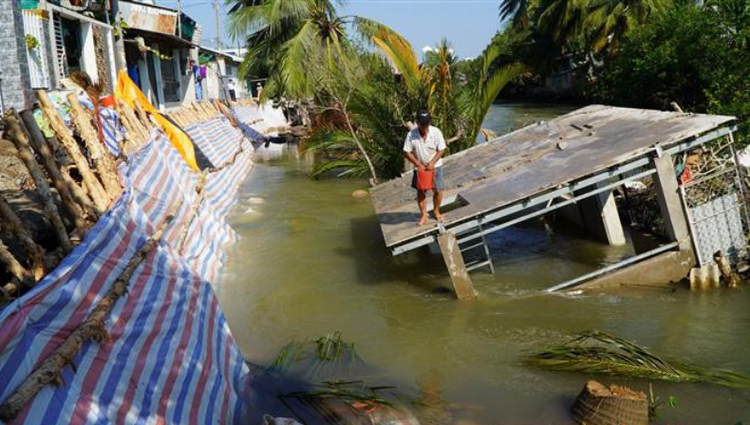 Đồng Tháp: Sạt lở gây thiệt hại hơn 5 tỷ đồng