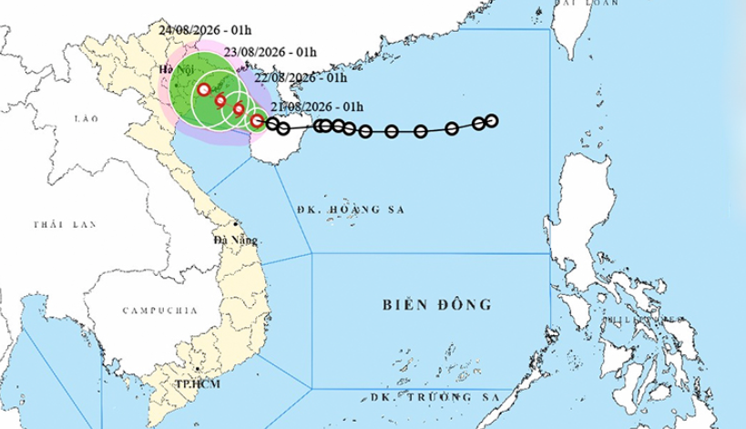 Thời tiết ngày 21/8: Áp thấp nhiệt đới có khả năng mạnh lên thành bão