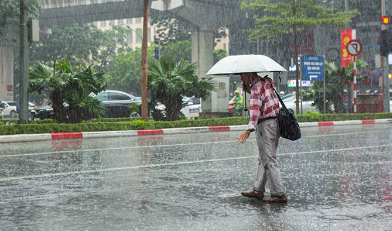 Thời tiết ngày 15/8: Nhiều khu vực trên cả nước có mưa rào và dông