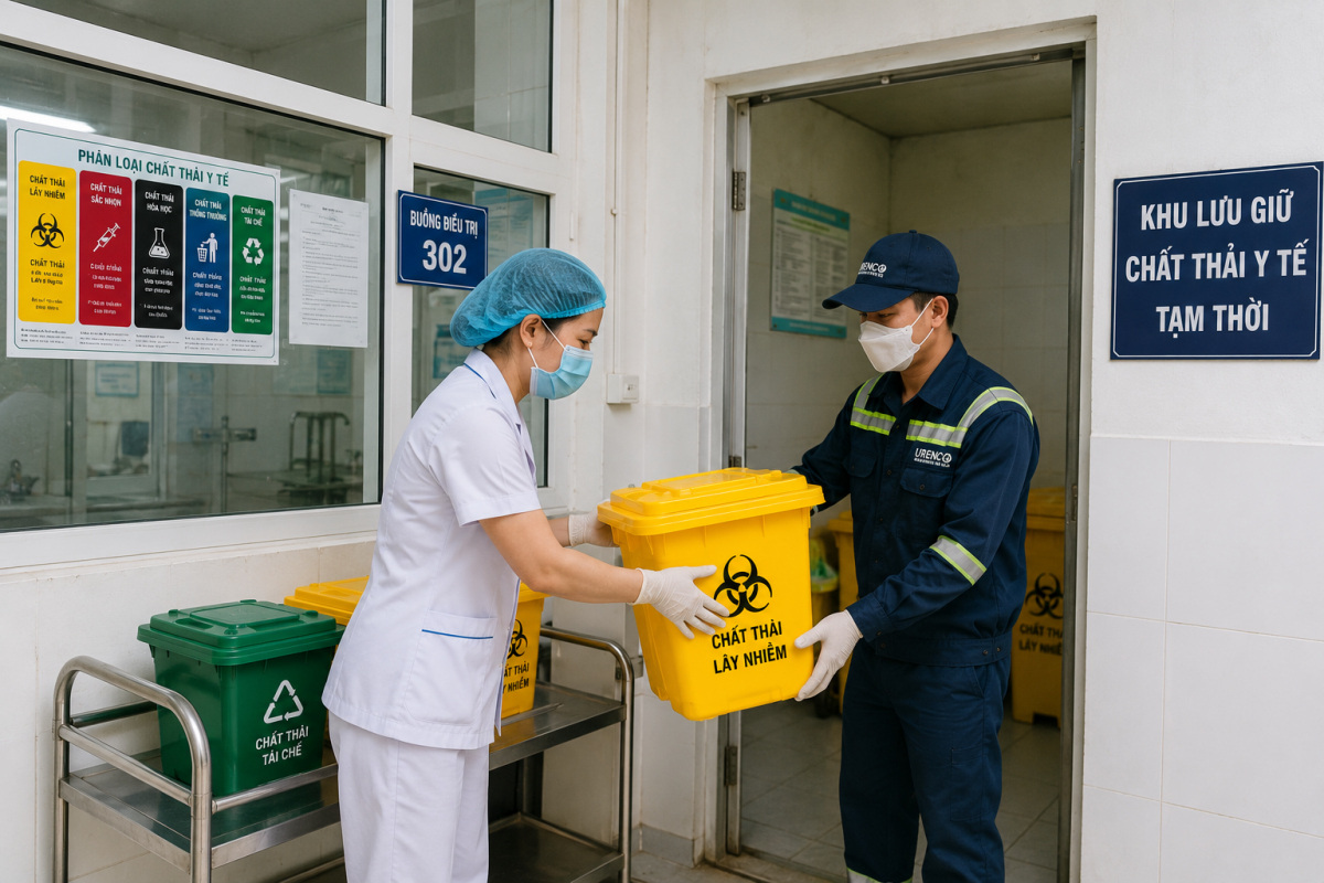 Phân loại chất thải y tế tại nguồn – Mắt xích quyết định sự an toàn cho cả hệ thống
