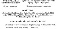 Cần Thơ: Giãn tiến độ một dự án nhà ở xã hội